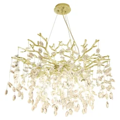 Lampy Wiszące|Zumaline Lampa wisząca złota CINDY