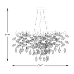 Lampy Wiszące|Zumaline Lampa wisząca złota CINDY