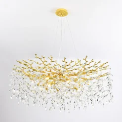 Lampy Wiszące|Zumaline Lampa wisząca złota CINDY II