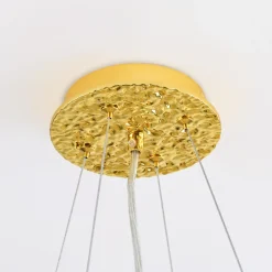 Lampy Wiszące|Zumaline Lampa wisząca złota CINDY II