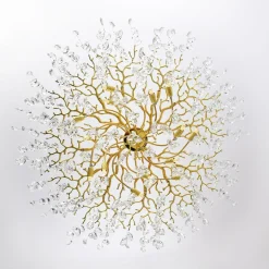 Lampy Wiszące|Zumaline Lampa wisząca złota CINDY II