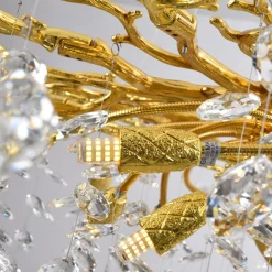 Lampy Wiszące|Zumaline Lampa wisząca złota CINDY II