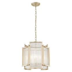 Zumaline Lampa wisząca złota SERGIO 35 cm