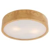 Plafony|Wszystkie Lampy Sufitowe| Lampa z oprawą w kolorze dębu - średnica 37 cm