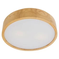 Plafony|Wszystkie Lampy Sufitowe| Lampa z oprawą w kolorze dębu - średnica 37 cm
