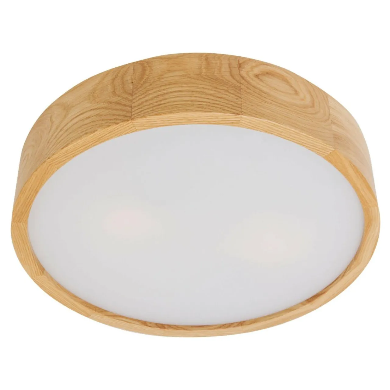 Plafony|Wszystkie Lampy Sufitowe| Lampa z oprawą w kolorze dębu - średnica 37 cm