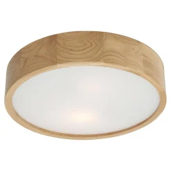 Plafony|Wszystkie Lampy Sufitowe| Lampa z oprawą w kolorze dębu - średnica 47 cm