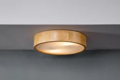Plafony|Wszystkie Lampy Sufitowe| Lampa z oprawą w kolorze dębu - średnica 47 cm