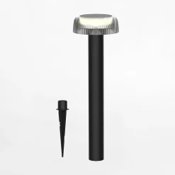 Zumaline Lampa zewnętrzna ogrodowa solarna czarna BLUET