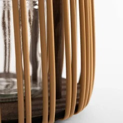 Świece, Świeczniki I Latarenki|inny Lampion wiklinowy brązowy 23,5 cm