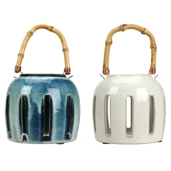 inny Lampion z bambusowym uchwytem MIX 14x14 cm