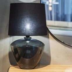 TK Tomasz Krywult Lampka nocna czarna FIORD