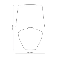 TK Tomasz Krywult Lampka nocna czarna FIORD