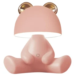 Lampki Nocne|Lampy Stołowe|Zumaline Lampka nocna LED różowa MIŚ