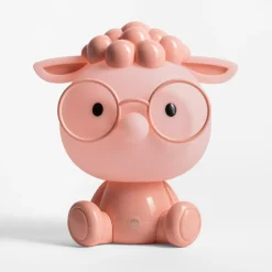 Lampki Nocne|Lampy Do Pokoju Dziecięcego|Zumaline Lampka nocna LED różowa OWCA