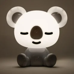 Lampki Nocne|Lampy Do Pokoju Dziecięcego|Zumaline Lampka nocna LED szara KOALA