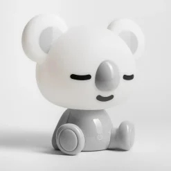 Lampki Nocne|Lampy Do Pokoju Dziecięcego|Zumaline Lampka nocna LED szara KOALA