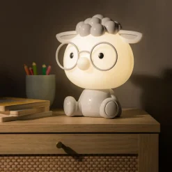 Dzieci Zumaline Lampka nocna LED szara OWCA