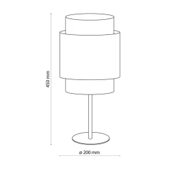 Lampy Stołowe|TK Tomasz Krywult Lampka nocna rattanowa biała BOHO