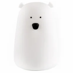 Lampki Nocne|Lampy Do Pokoju Dziecięcego| Lampka nocna silikonowa biała LED RGB MIŚ