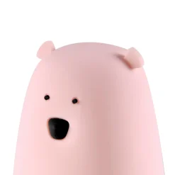 Lampki Nocne|Lampy Do Pokoju Dziecięcego| Lampka nocna silikonowa różowa LED RGB MIŚ