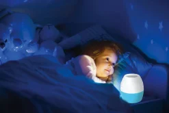 Dzieci PLATINET S.A. Lampka nocna z projektorem biało-niebieska