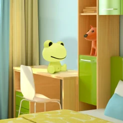 Lampki Nocne|Lampy Do Pokoju Dziecięcego| Lampka nocna zielona LED ŻABKA
