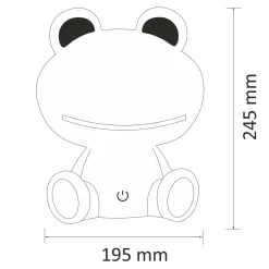 Lampki Nocne|Lampy Do Pokoju Dziecięcego| Lampka nocna zielona LED ŻABKA