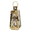 Świece, Świeczniki I Latarenki| Latarenka / lampion złota 23,5 cm