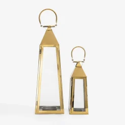 Świece, Świeczniki I Latarenki|inny Latarenka z uchwytem na tealight złota 48,5 cm