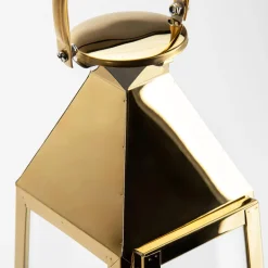 Świece, Świeczniki I Latarenki|inny Latarenka z uchwytem na tealight złota 48,5 cm