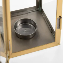 Świece, Świeczniki I Latarenki|inny Latarenka z uchwytem na tealight złota 30 cm