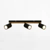 inny Listwa 3 reflektory czarna jasne drewno TIB