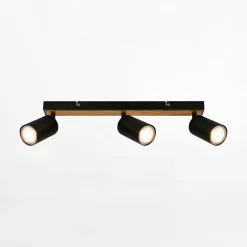 inny Listwa 3 reflektory czarna jasne drewno TIB