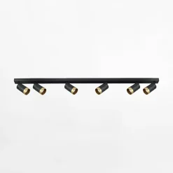 inny Listwa ARRAS 6 reflektory czarna złota