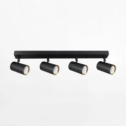 Listwy Oświetleniowe|Wszystkie Lampy Sufitowe|inny Listwa NICEA 4 reflektory czarna złota