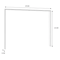 Akcesoria Do Szaf|FORTE Listwa okalająca do szaf LUANO