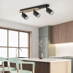 TK Tomasz Krywult Listwa podwieszana rustykalna 3 spoty COVER WOOD