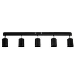 Listwy Oświetleniowe|Wszystkie Lampy Sufitowe|LED-POL Listwa 5-punktowa czarna ORO GAVIA