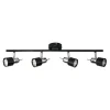 Listwy Oświetleniowe|Wszystkie Lampy Sufitowe|LED-POL Listwa 4-punktowa czarna ORO STERNA