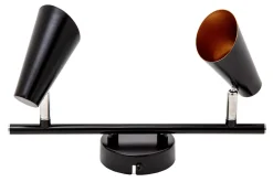 Listwy Oświetleniowe|Wszystkie Lampy Sufitowe|LED-POL Listwa 2-punktowa czarno-złoty ORO AQUILA