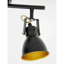 Listwy Oświetleniowe|Wszystkie Lampy Sufitowe|LED-POL Listwa 2-punktowa czarno-złota ORO FALCO