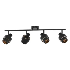 Listwy Oświetleniowe|Wszystkie Lampy Sufitowe| Listwa 4-punktowa czarny mat SALERNO
