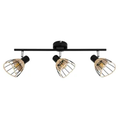 Zumaline Listwa 3-punktowa rattan czarna GENT