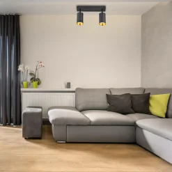 Listwa reflektor 2-punktowy czarno-złoty MARIBEL II