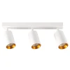Listwy Oświetleniowe|Wszystkie Lampy Sufitowe| Listwa reflektor 3-punktowy biało-złoty MARIBEL III