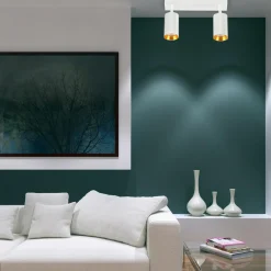 Listwa reflektor 2-punktowy biało-złoty MARIBEL II