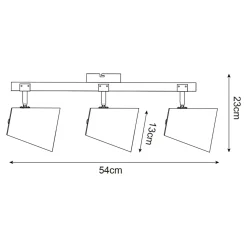 Zumaline Listwa spot 3 reflektory czarna ELTI