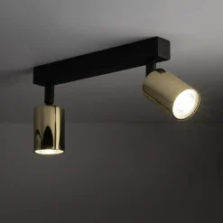 TK Tomasz Krywult Listwa sufitowa 2 spoty czarno-złota TOP