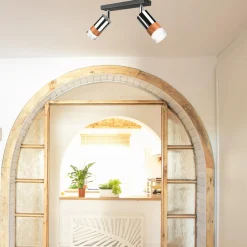 Listwa z 2 reflektorkami regulowana chrom AURORA